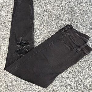 Black Distressed Jeans